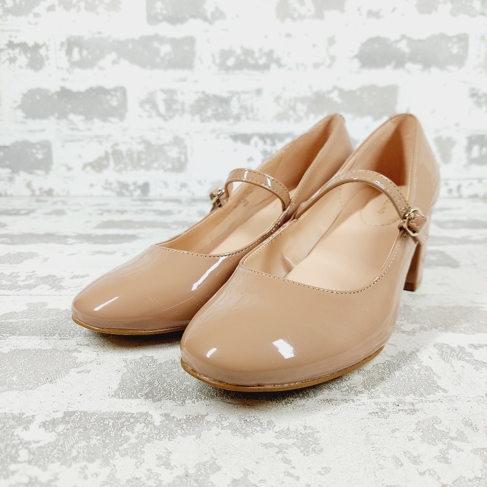 New Bandolino Cariann Nude Vegan Leather Mary Jane Pump W941 - Picture 2 of 12